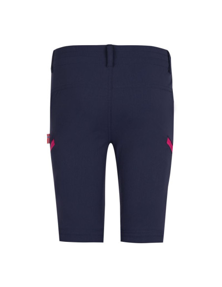 Spodnie zapinane na zamek dziecięce dla chłopca/dziewczynki trollkids kids kjerag zip-off pants navy/magenta (177-114)