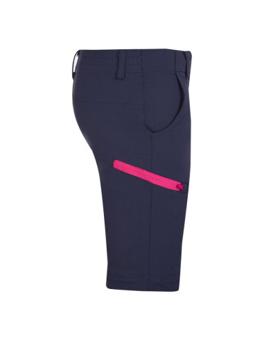 Spodnie zapinane na zamek dziecięce dla chłopca/dziewczynki trollkids kids kjerag zip-off pants navy/magenta (177-114)