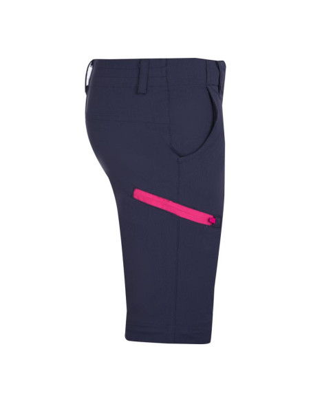 Spodnie zapinane na zamek dziecięce dla chłopca/dziewczynki trollkids kids kjerag zip-off pants navy/magenta (177-114)