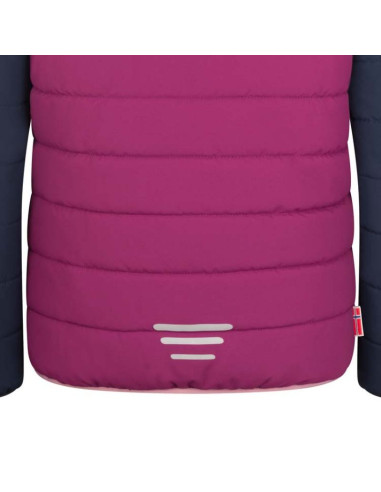Kurtka ocieplana dziecięca trollkids kids hafjell snow jacket pro z kapturem woodoodporna różowa (514-182)