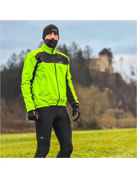 Rockbros kurtka męska ypw055 czarny-fluor xl