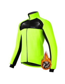 Rockbros kurtka męska ypw055 czarny-fluor 3xl