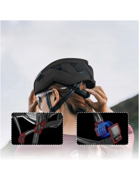 Rockbros kask rowerowy 10110039012 czarn l (58-62)