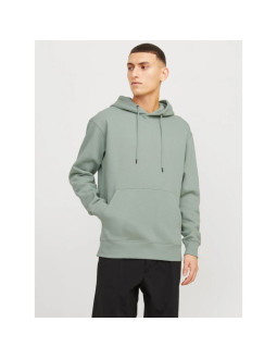 Jack&jones męska bluza z kapturem jjestar basic sweat hood noos 12208157 iceberg green