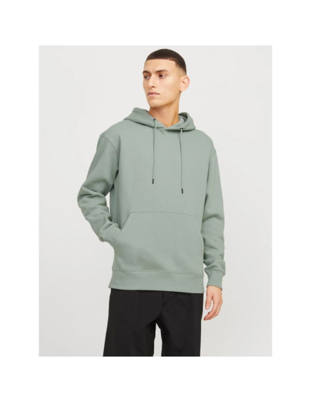 Jack&jones męska bluza z kapturem jjestar basic sweat hood noos 12208157 iceberg green