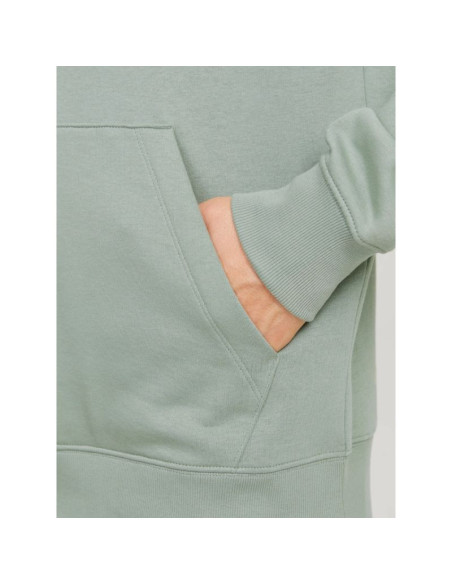 Jack&jones męska bluza z kapturem jjestar basic sweat hood noos 12208157 iceberg green