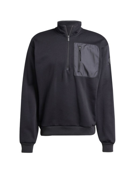 Bluza męska adidas city escape fleece half-zip gd czarna jf3290