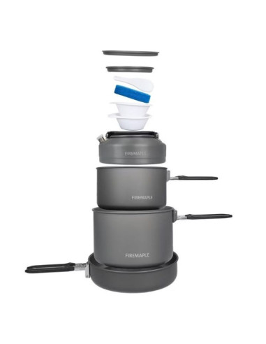 Zestaw naczyń feast 4-black fire-maple