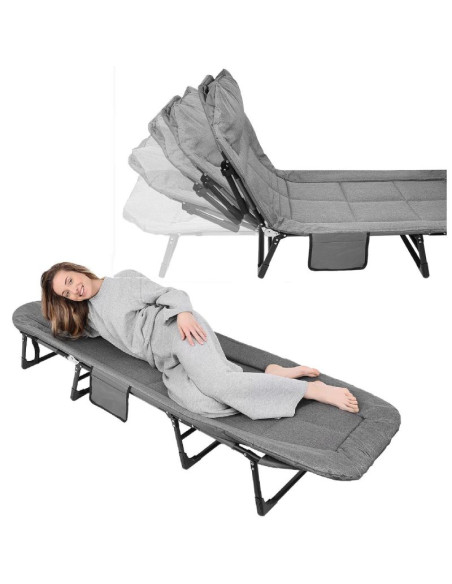 Łóżko turystyczne składane deluxe trip 200x65x29cm