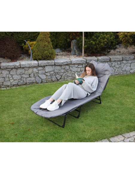 Łóżko turystyczne składane deluxe trip 200x65x29cm