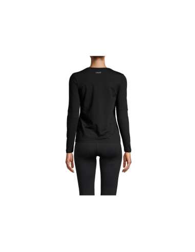 Koszulka casall essential mesh detail long sleeve czarny