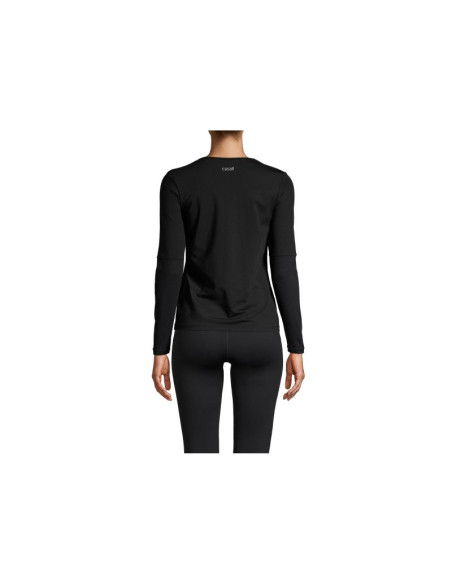 Koszulka casall essential mesh detail long sleeve czarny