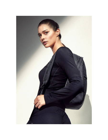 Koszulka casall essential mesh detail long sleeve czarny