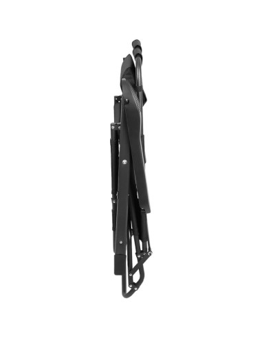 Fotel wielopozycyjny balaton z poduszką i zagłówkiem czarny