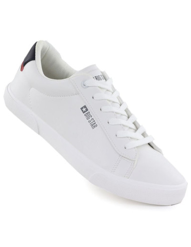 Trampki niskie męskie ekoskóra białe big star tt174001