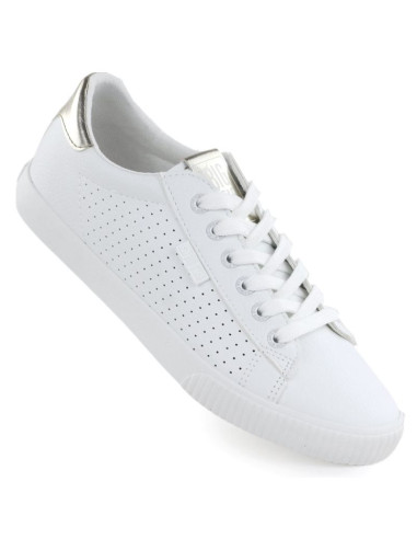 Trampki niskie damskie ażurowe ekoskóra białe big star tt274020