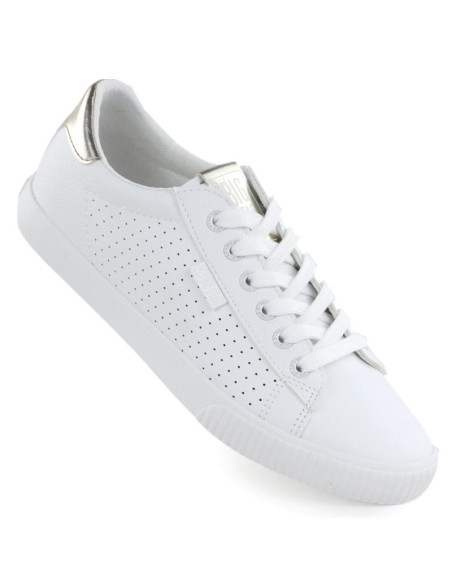 Trampki niskie damskie ażurowe ekoskóra białe big star tt274020