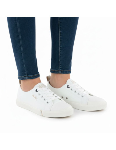 Trampki niskie damskie ekoskóra białe big star tt274023