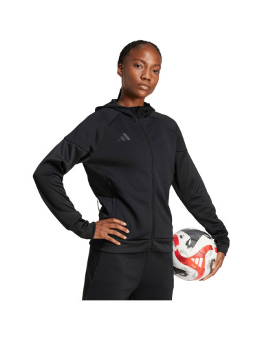 Bluza damska adidas tiro 25 hoodie full-zip czarna jd9079