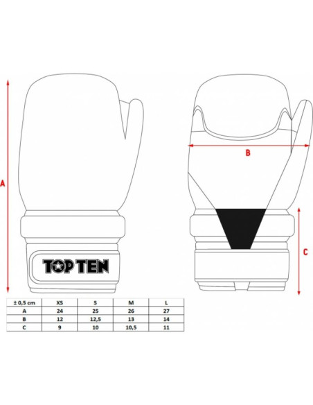 Rękawice masters otwarte rott-prism