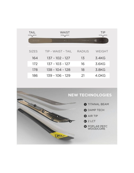 Narty rossignol sender 104 ti (open)