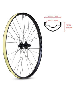 Wtb koło proterra i27x29'' tył 142x12 32 6 śrub sr