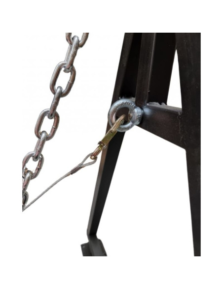 Wieszak do worka z kołowrotkiem