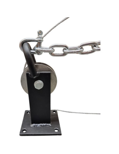 Wieszak do worka z kołowrotkiem