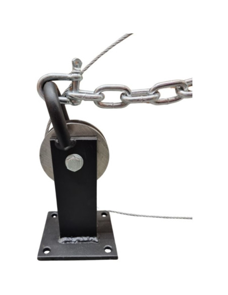 Wieszak do worka z kołowrotkiem