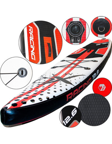 Zestaw deska sup 150kg dmuchana 381cm xqmax