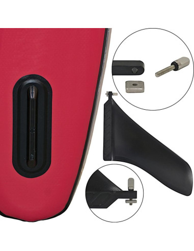 Zestaw deska sup 150kg dmuchana 381cm xqmax