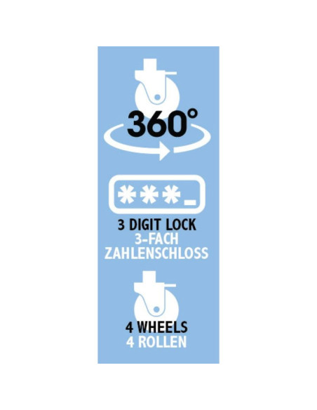 Zestaw 3 walizek 18, 22, 26 cale sreberny slazenger