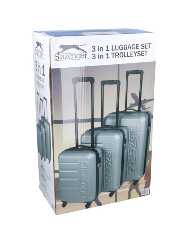 Zestaw 3 walizek 18, 22, 26 cale sreberny slazenger
