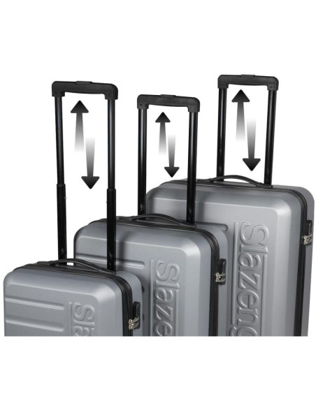 Zestaw 3 walizek 18, 22, 26 cale sreberny slazenger
