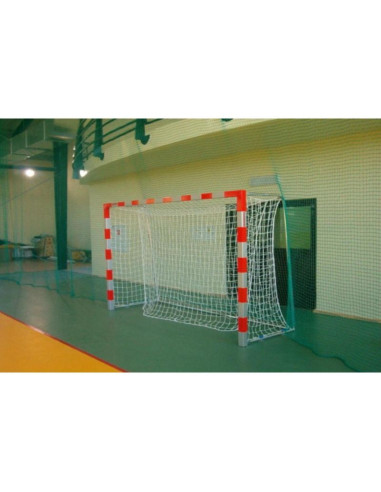 Siatka do piłki ręcznej /pe 3/  3x2x0,8x1m netex - biało - czerwona