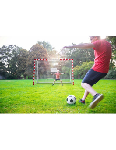 Bramka do piłki nożnej z siatką 300x200x110 cm allround dunlop - 0666