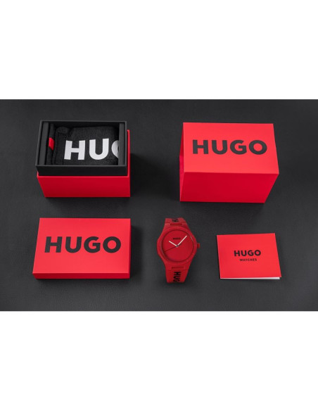 Zegarek męski hugo lit for him red 1530346 + box
