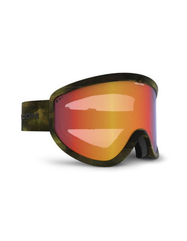 Gogle narciarskie damskie/męskie volcom footprints snowboardowe zimowe czerwone (vg0622303)