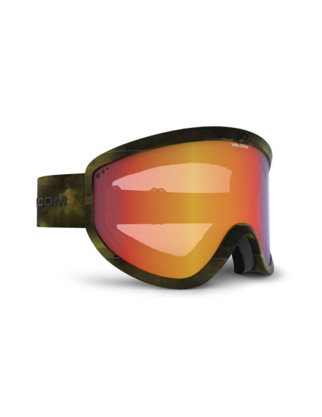 Gogle narciarskie damskie/męskie volcom footprints snowboardowe zimowe czerwone (vg0622303)