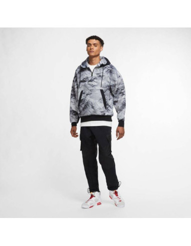 Bluza z kapturem air jordan 23 engineered printed szara - cu9148-100