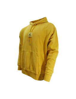 Bluza z kapturem air jordan essentials statement fleece washed pullover hoodie yellow ochre - fb7290-752 2
