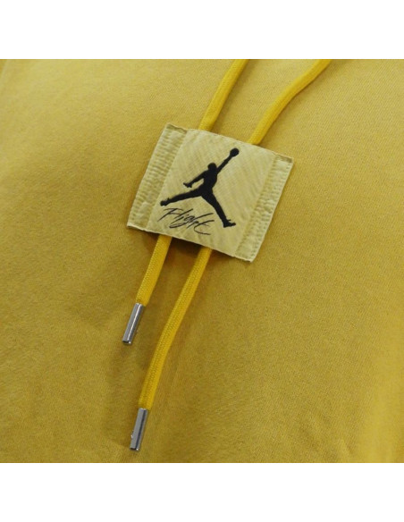Bluza z kapturem air jordan essentials statement fleece washed pullover hoodie yellow ochre - fb7290-752