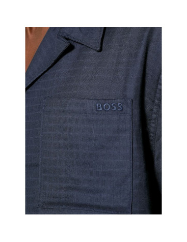 Koszula plażowa boss vida_shirt blu (50540154-413)