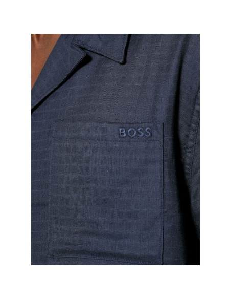 Koszula plażowa boss vida_shirt blu (50540154-413)
