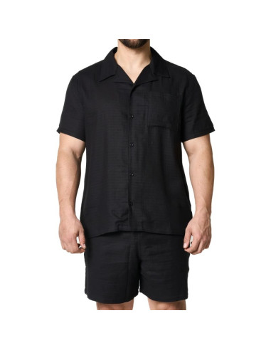 Koszula plażowa boss vida_shirt nero (50540154-001)