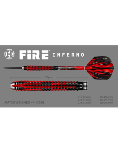 Rzutki harrows fire inferno 90% steeltip