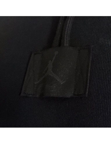 Bluza z kapturem air jordan flight fleece hoodie czarna - fv7247-010