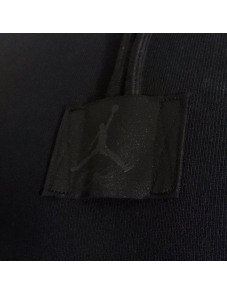 Bluza z kapturem air jordan flight fleece hoodie czarna - fv7247-010