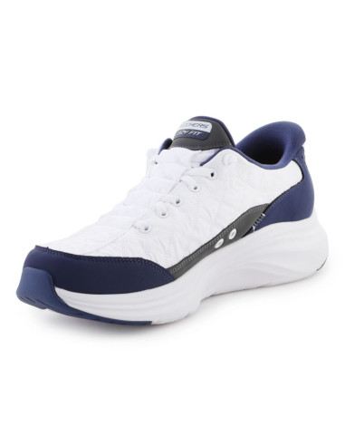 Skechers slip-ins: contour foam - cozy fit 232619-wnv white/navy