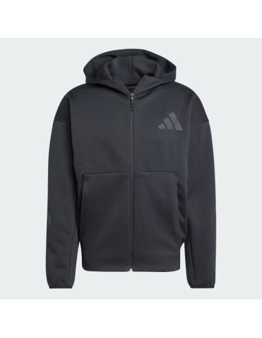 Bluza męska z kapturem new adidas z.n.e. full-zip hooded czarna - je7538